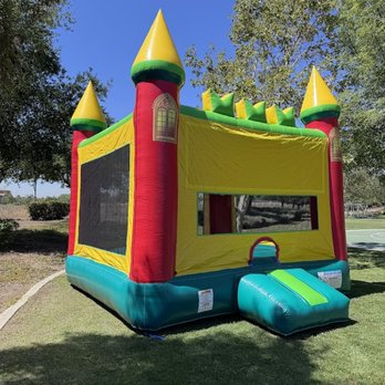 Inflatable Joy - Bounce House - Red and Yellow Castle. 15x15 - Bounce House Rentals Near Me Inflatable Joy - Bounce House - Red and Yellow Castle. 15x15 - Bounce House Rentals Near Me