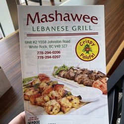 Mashawee Lebanese Grill - Menu April 2022
