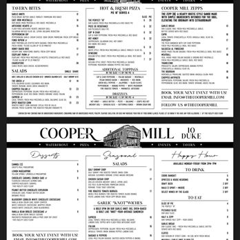Cooper Mill - Menu - Pizza Near Me - Alexandria, Virginia Cooper Mill - Menu - Pizza Near Me - Alexandria, Virginia