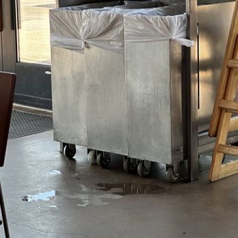 Chipotle Mexican Grill - Slip hazard look at the door - Mexican Near Me - Nacogdoches, Texas