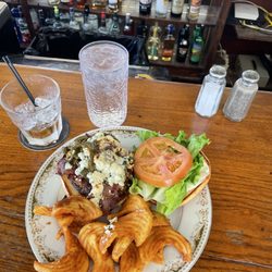 Hotel Leger - Leger Burger, Fries & cocktail at the bar area.