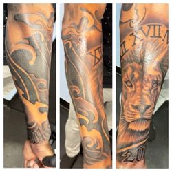 Divine Art Trap Ink - Half sleeve done at Divine Art Trap Ink