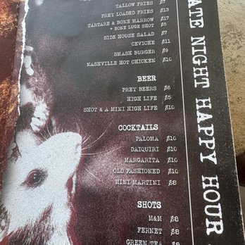 Prey Brewing - Menu - Cocktail Bars Near Me - Vista, California
