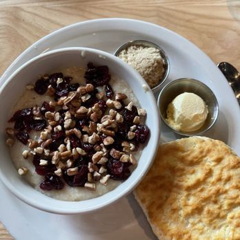 The Big Biscuit - Oatmeal with cranberries and pecans - Breakfast & Brunch Near Me - Edmond, Oklahoma