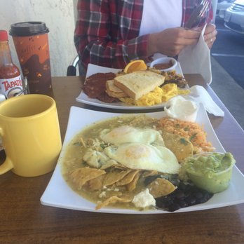 La Mesa Bistro - My chilaquiles and my husbands corned beef hash - Cafes Near Me - La Mesa, California La Mesa Bistro - My chilaquiles and my husbands corned beef hash - Cafes Near Me - La Mesa, California