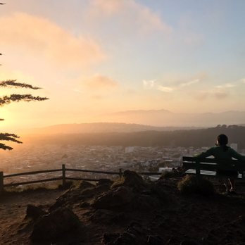 Grandview Park - Sunset on a hazy day - Parks Near Me - San Francisco, California