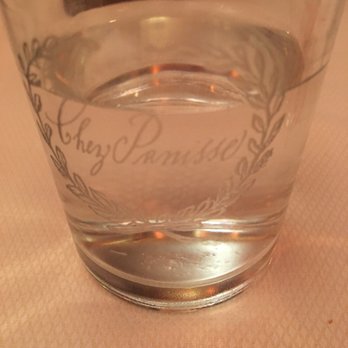 Chez Panisse - Beautifully etched glasses - New American Near Me - Berkeley, California Chez Panisse - Beautifully etched glasses - New American Near Me - Berkeley, California