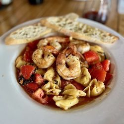 Itty Bitty Bar - Pasta purses with shrimp