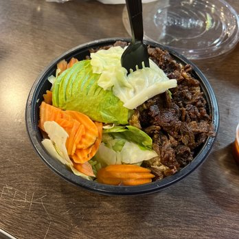 WaBa Grill - a bowl of food on a table - Fast Food Near Me - Anaheim, California
