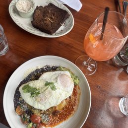 Huevos Rancheros and Griddled Banana Bread Huevos Rancheros and Griddled Banana Bread