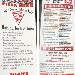 Ward Cove Deli & Liquor - Pizza Menu - Ward Cove Deli & Liquor (Aug 2018)