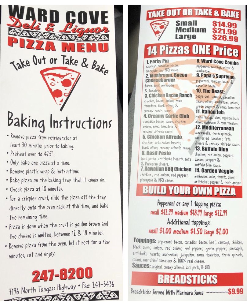 WARD COVE DELI & LIQUOR Updated September 2024 7196 N Tongass Hwy