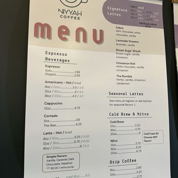 Niyyah Coffee - Coffee & Tea Near Me - Fishers, Indiana