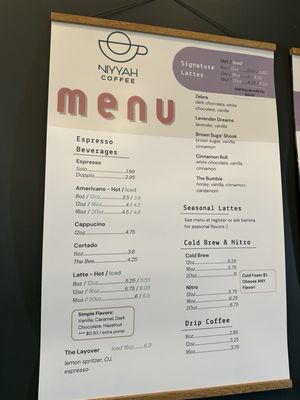 Menu photo 3 Niyyah Coffee Fishers, IN