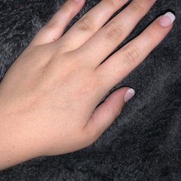 Pink and white dip nails Pink and white dip nails