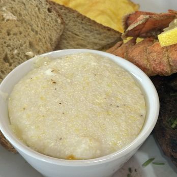 Blossoms Brunch Bar - Close up of the grits. - Breakfast & Brunch Near Me - Rahway, New Jersey