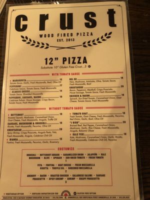 Crust Wood Fired Pizza by null