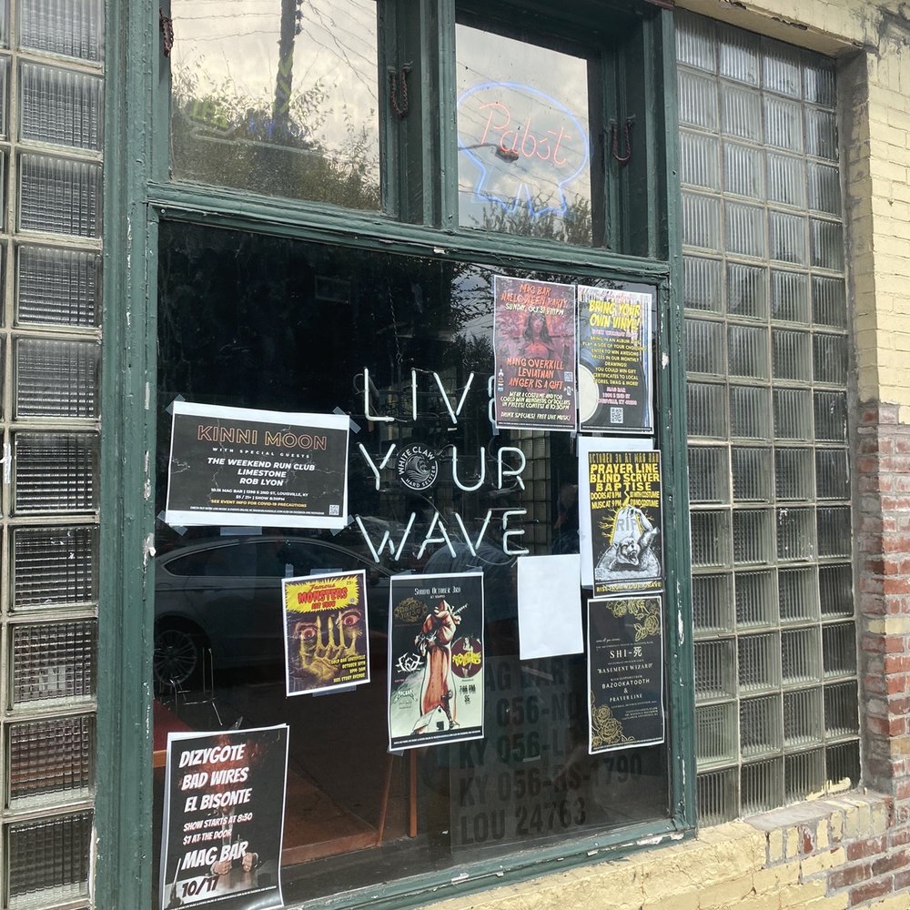 Magnolia Bar - a window with posters on it - Dive Bars Near Me - Louisville, Kentucky Magnolia Bar - a window with posters on it - Dive Bars Near Me - Louisville, Kentucky