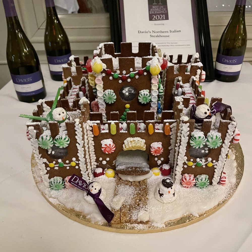 Davio's - Gingerbread house at entrance - Steakhouses Near Me - King of Prussia, Pennsylvania Davio's - Gingerbread house at entrance - Steakhouses Near Me - King of Prussia, Pennsylvania