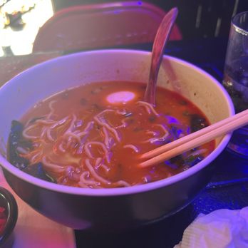 Underbelly - The ramen that was left. Fly is at the top close to the egg. - Bars Near Me - San Diego, California Underbelly - The ramen that was left. Fly is at the top close to the egg. - Bars Near Me - San Diego, California