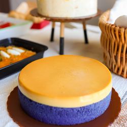 Red Ribbon Bakeshop - Ube Flan Cake