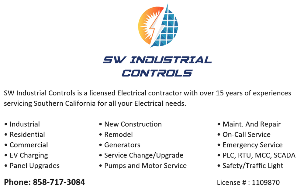 Slide of SW Industrial Controls