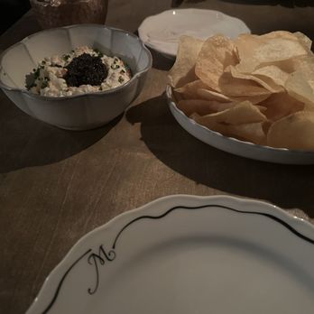 The Madrona - Caviar and Onion Dip with golden caviar ($$$$) - Hotels Near Me - Healdsburg, California