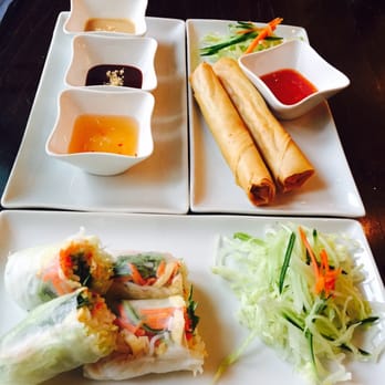Restaurant 95 - Summer Rolls were light and fluffy. Delicious! - Asian Fusion Near Me - Amsterdam, New Hampshire