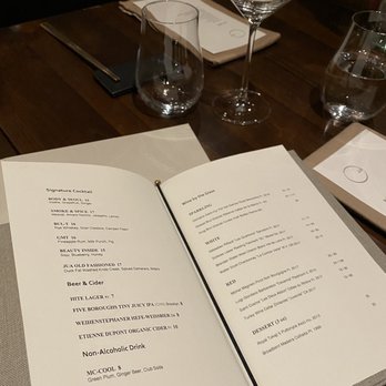 JUA - Wine menu - Korean Near Me - New York, New York