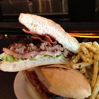 VB3 Pizzeria - The BLT on lunch menu. Yep, that's pulled fried pork. Very tasty. - Italian Near Me - Jersey City, New Jersey VB3 Pizzeria - The BLT on lunch menu. Yep, that's pulled fried pork. Very tasty. - Italian Near Me - Jersey City, New Jersey