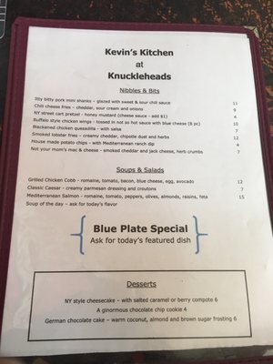 Menu photo 2 Knuckleheads Sports Bar San Clemente, CA
