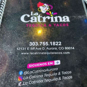 La Catrina Tequila & Tacos - Menu - Mexican Near Me - Aurora, Colorado