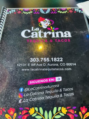 Menu photo 5 La Catrina Tequila & Tacos Aurora, CO