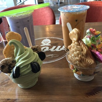 Snowl - Taiyaki with Nutella & ice cream, taro boba & Thai tea boba. - Desserts Near Me - Aurora, Colorado Snowl - Taiyaki with Nutella & ice cream, taro boba & Thai tea boba. - Desserts Near Me - Aurora, Colorado