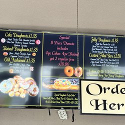 Doughnuts To Go - Menu. Seen 1/2024