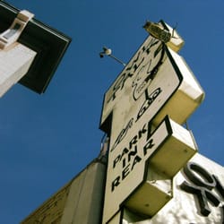 View of sign from sidewalk