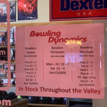 Bowling Dynamics - Hours Pro Shop - Sporting Goods Near Me - Chandler, Arizona Bowling Dynamics - Hours Pro Shop - Sporting Goods Near Me - Chandler, Arizona
