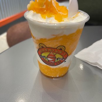 Jeremiah's Italian Ice - Small orange and vanilla gelati - Desserts Near Me - Boca Raton, Florida