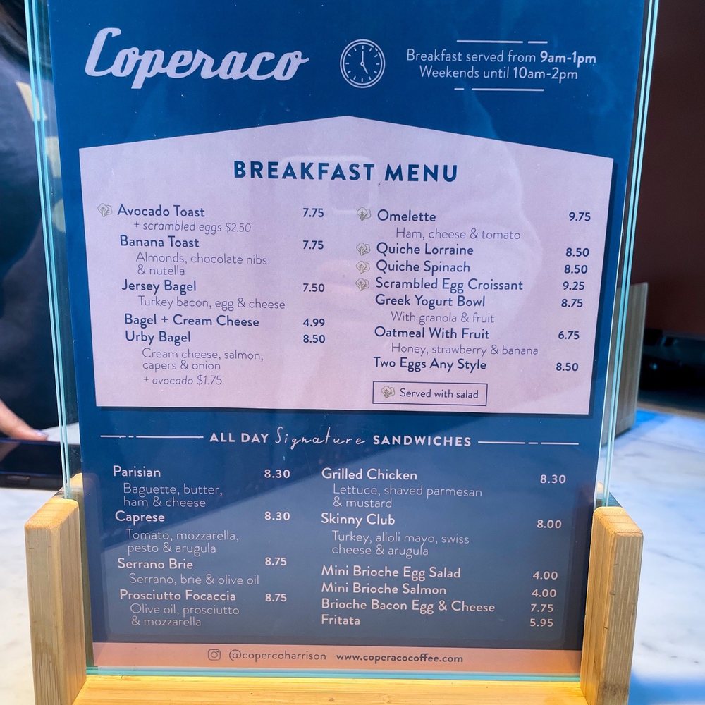 Coperaco - Breakfast menu 2022 - Cafes Near Me - Harrison, New Jersey Coperaco - Breakfast menu 2022 - Cafes Near Me - Harrison, New Jersey