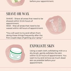 Spray Tans with Kayla - Spray Tan Prep Insrucrions