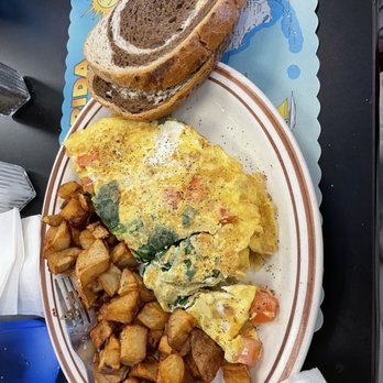 Oceana Diner - Mediterranean omelette with rye toast - Diners Near Me - Jacksonville, Florida