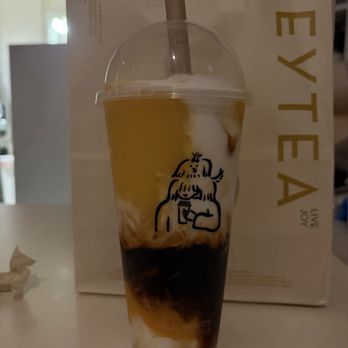 Heytea - Coconut Mango Boom with Brown Sugar Boba - Bubble Tea Near Me - San Diego, California
