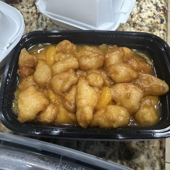 Dim Sum House - This was their Orange Chicken, the breading was more like you would expect on a sweet-and-sour chicken - Cantonese Near Me - Clermont, Florida