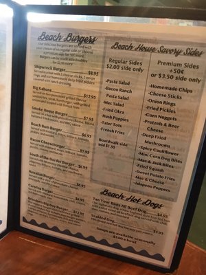 Menu photo 3 Beach House Grille Mayodan, NC