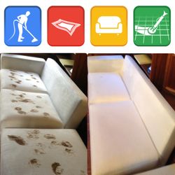 Los Angeles Carpet Cleaning - White Couch Cleaning is no problem with Los Angeles Carpet Cleaning. We clean white linen with ease. Call us today for a free estimate.