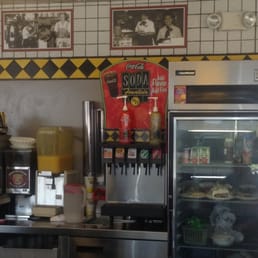 A little bit of oldtime Americana, the cherry (or vanilla) coke made with a squirt of syrup.