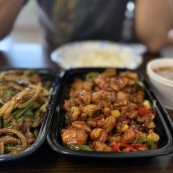 Hop Bo - Mongolian beef and kong pao chicken!