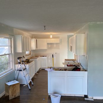 Handyman Adam - A kitchen renovation project just before countertops are installed. - Handyman Near Me