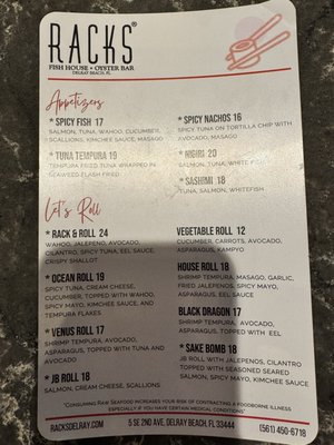 Menu photo 6 Racks Fish House + Oyster Bar Delray Beach, FL Menu photo 6 Racks Fish House + Oyster Bar Delray Beach, FL