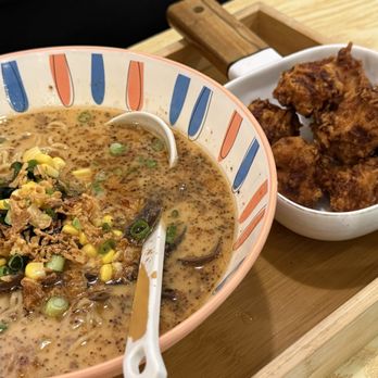 Hanami - 10/23/25 - Chicken Karaage with Black Garlic Pork Ramen - Ramen Near Me - San Leandro, California